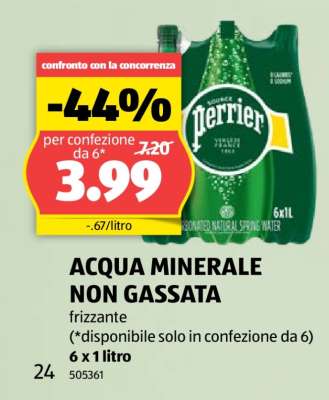 ACQUA MINERALE NON GASSATA