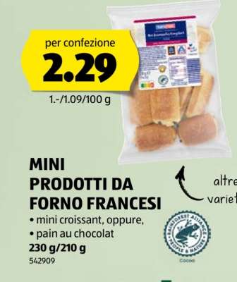 MINI PRODOTTI DA FORNO FRANCESI
