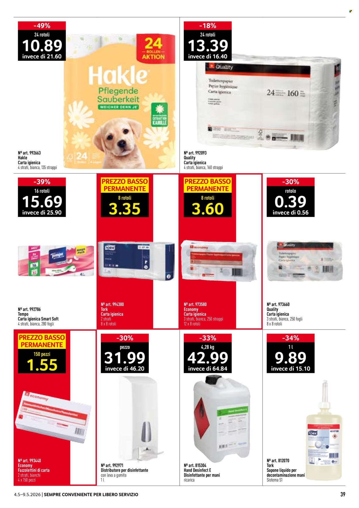 Volantino Prodega - 4.5.2026 - 9.5.2026. Pagina 39. Pagina 39