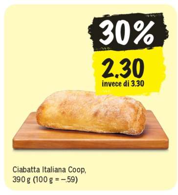 Ciabatta italiana Coop