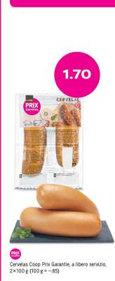 Cervelas Coop Prix Garantie