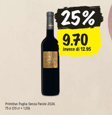 Primitivo Puglia Senza Parole 2024