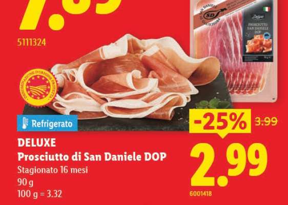 DELUXE Prosciutto di San Daniele DOP