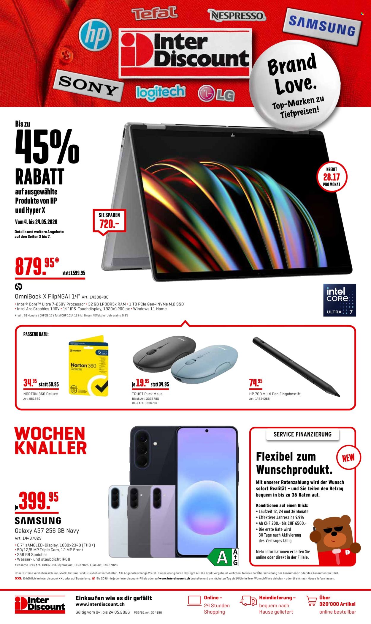 Volantino Interdiscount - 4.5.2026 - 24.5.2026. Pagina 1. Pagina 1