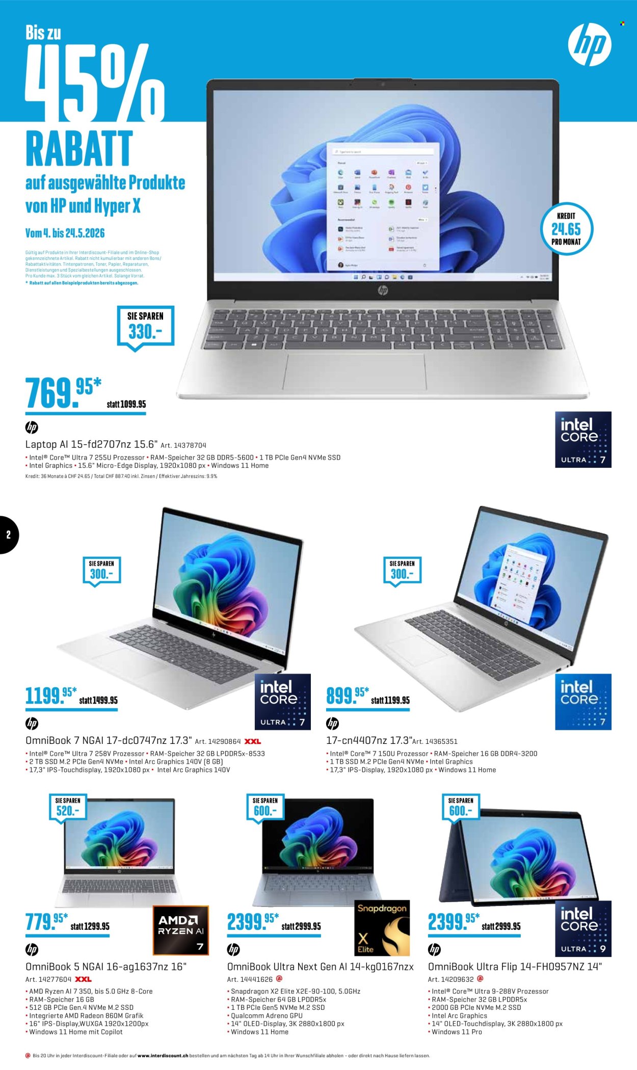 Volantino Interdiscount - 4.5.2026 - 24.5.2026. Pagina 2. Pagina 2