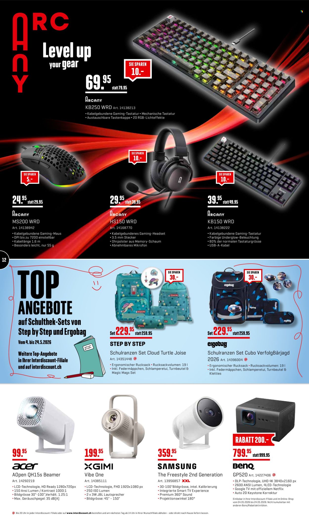Volantino Interdiscount - 4.5.2026 - 24.5.2026. Pagina 12. Pagina 12