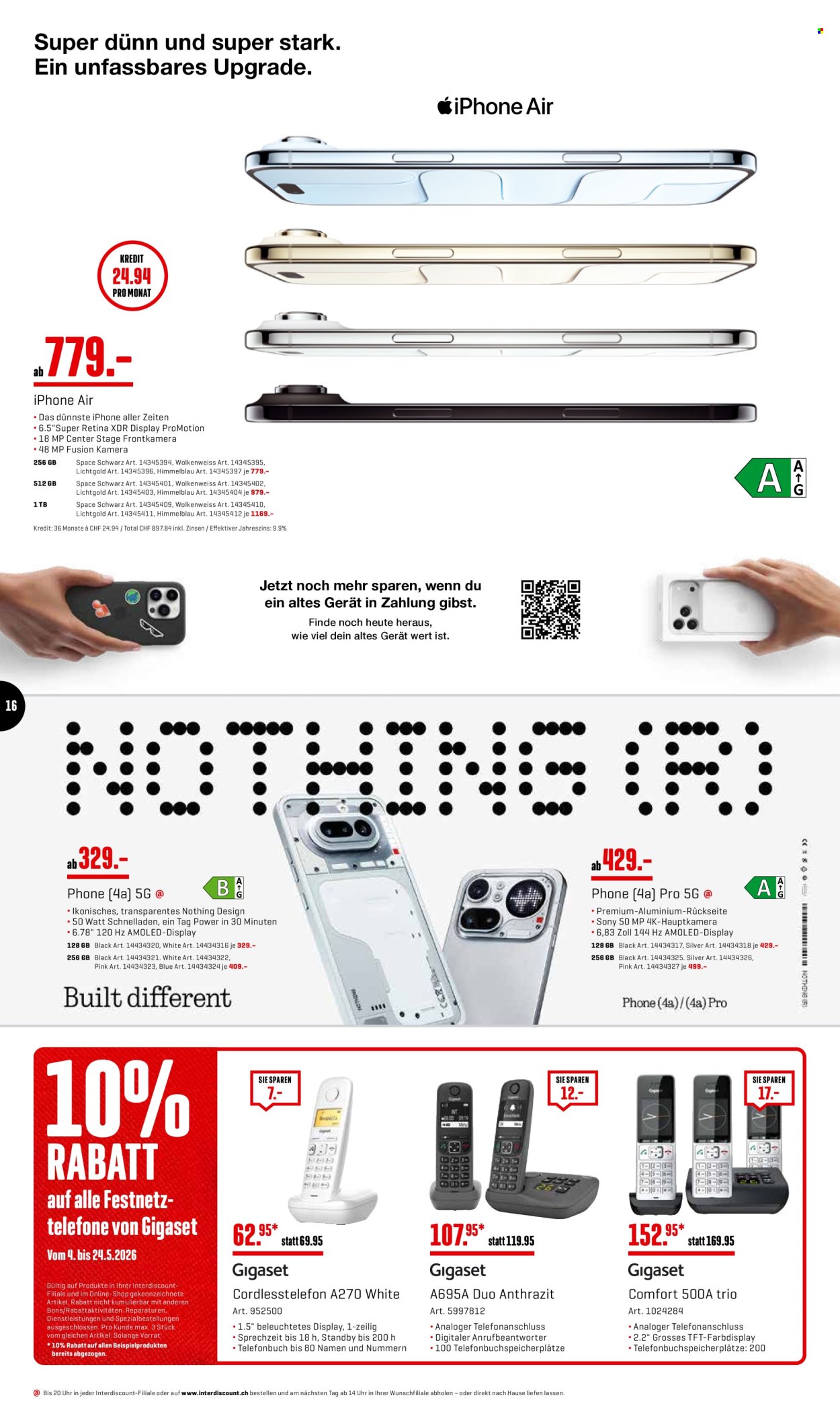 Volantino Interdiscount - 4.5.2026 - 24.5.2026. Pagina 16. Pagina 16