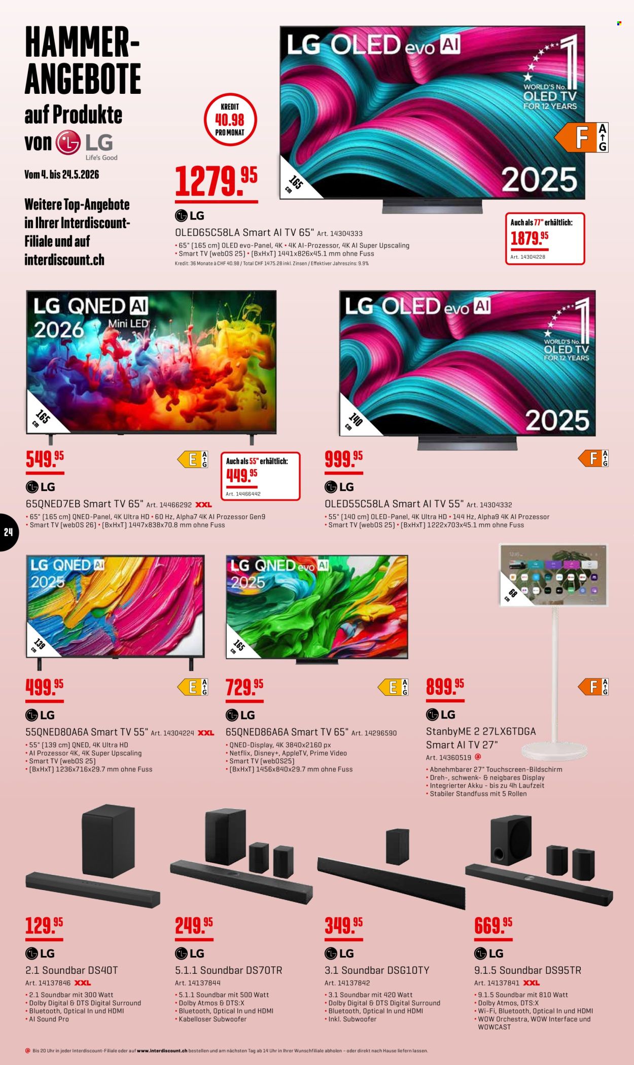 Volantino Interdiscount - 4.5.2026 - 24.5.2026. Pagina 24. Pagina 24