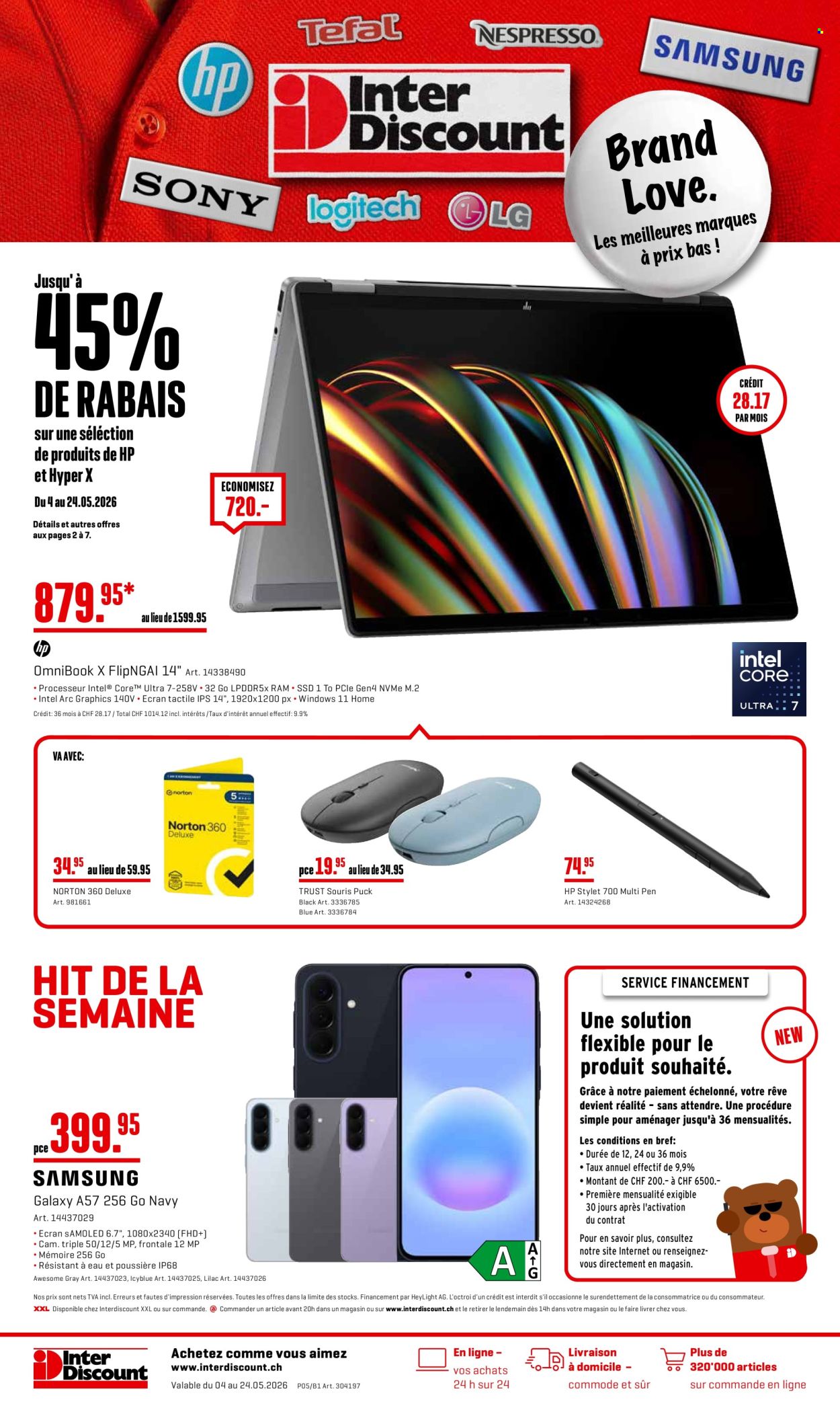 Volantino Interdiscount - 4.5.2026 - 24.5.2026. Pagina 1. Pagina 1