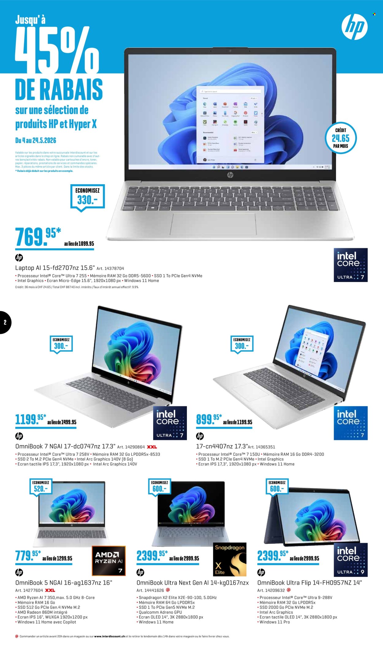Volantino Interdiscount - 4.5.2026 - 24.5.2026. Pagina 2. Pagina 2