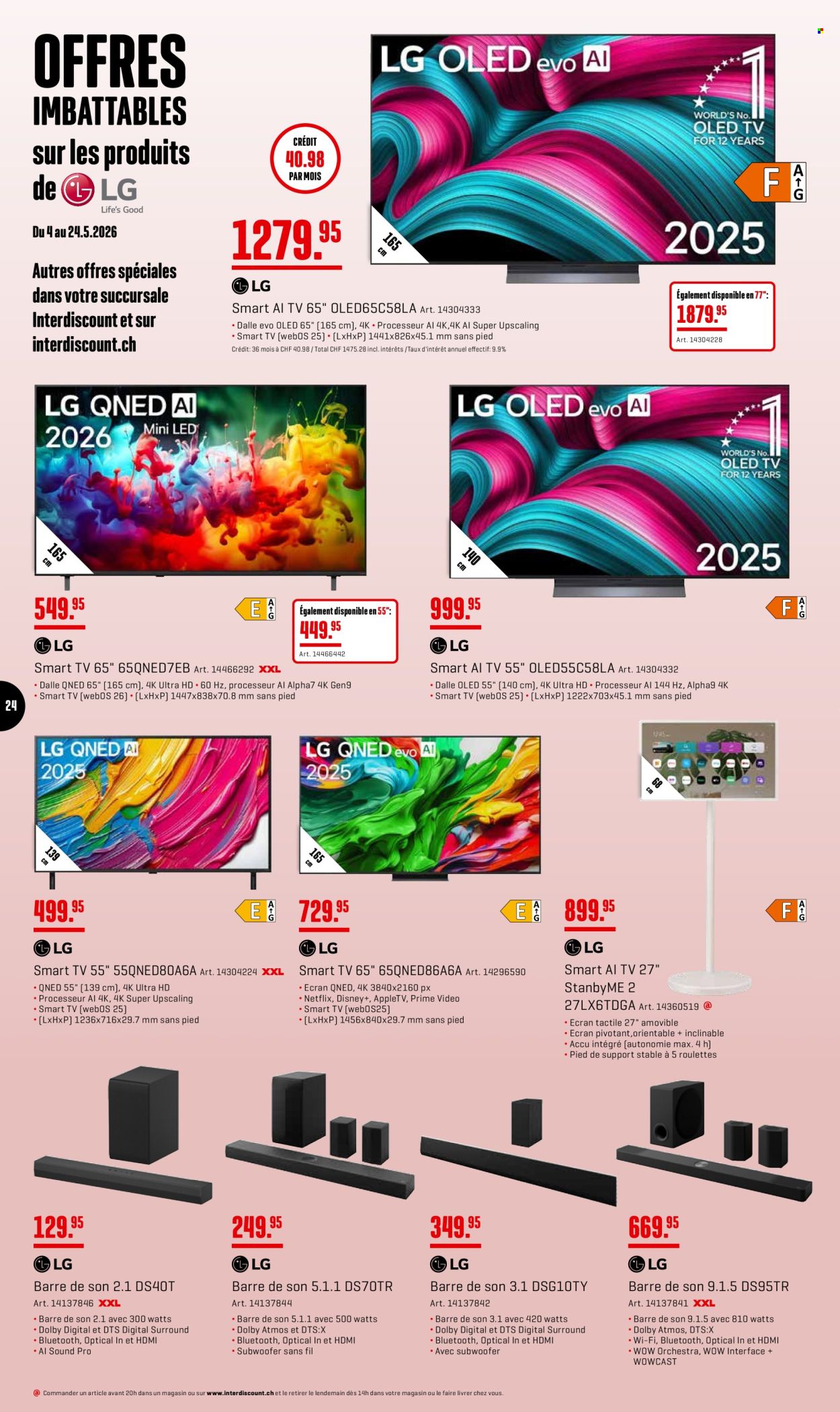 Volantino Interdiscount - 4.5.2026 - 24.5.2026. Pagina 24. Pagina 24