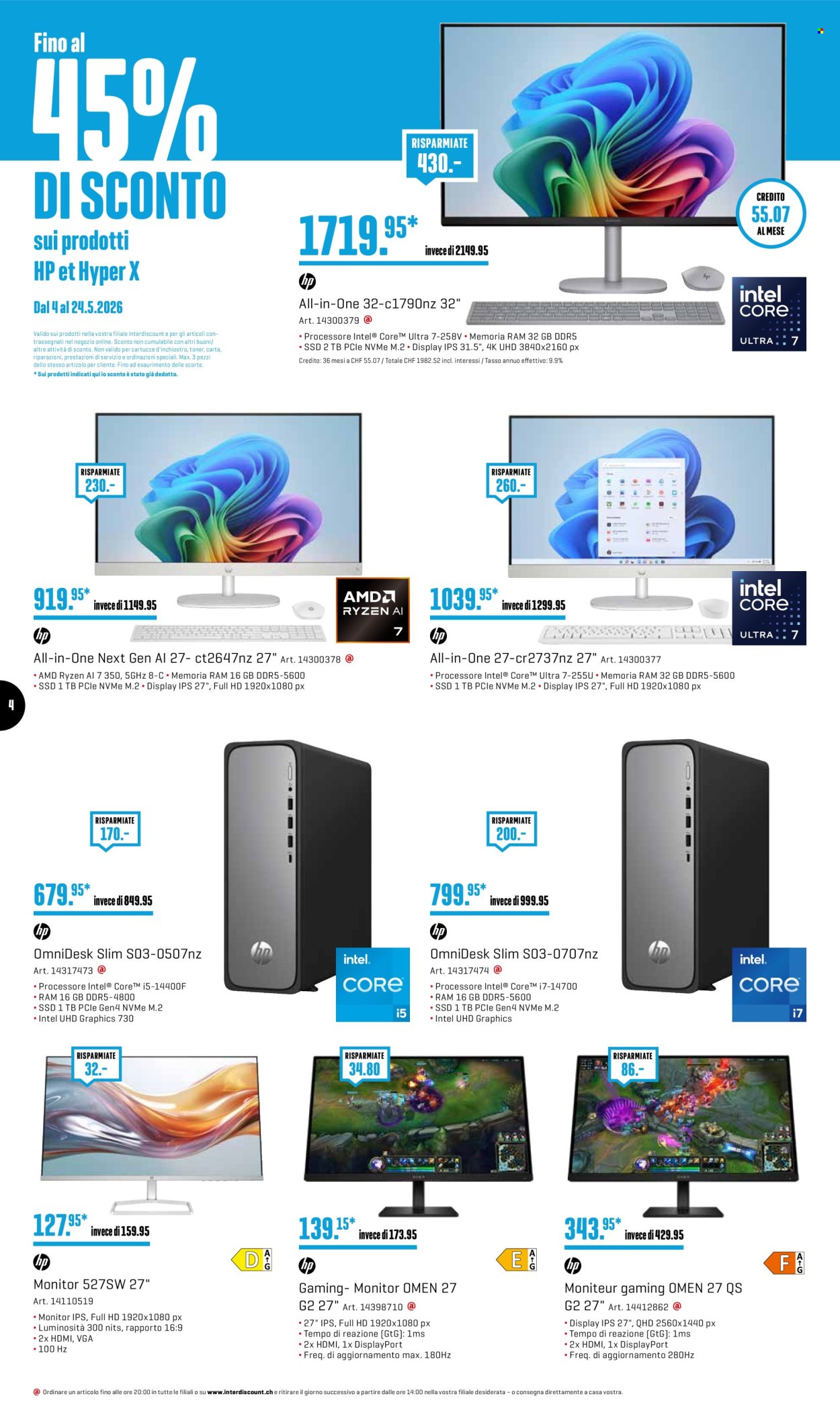 Volantino Interdiscount - 4.5.2026 - 24.5.2026. Pagina 4. Pagina 4