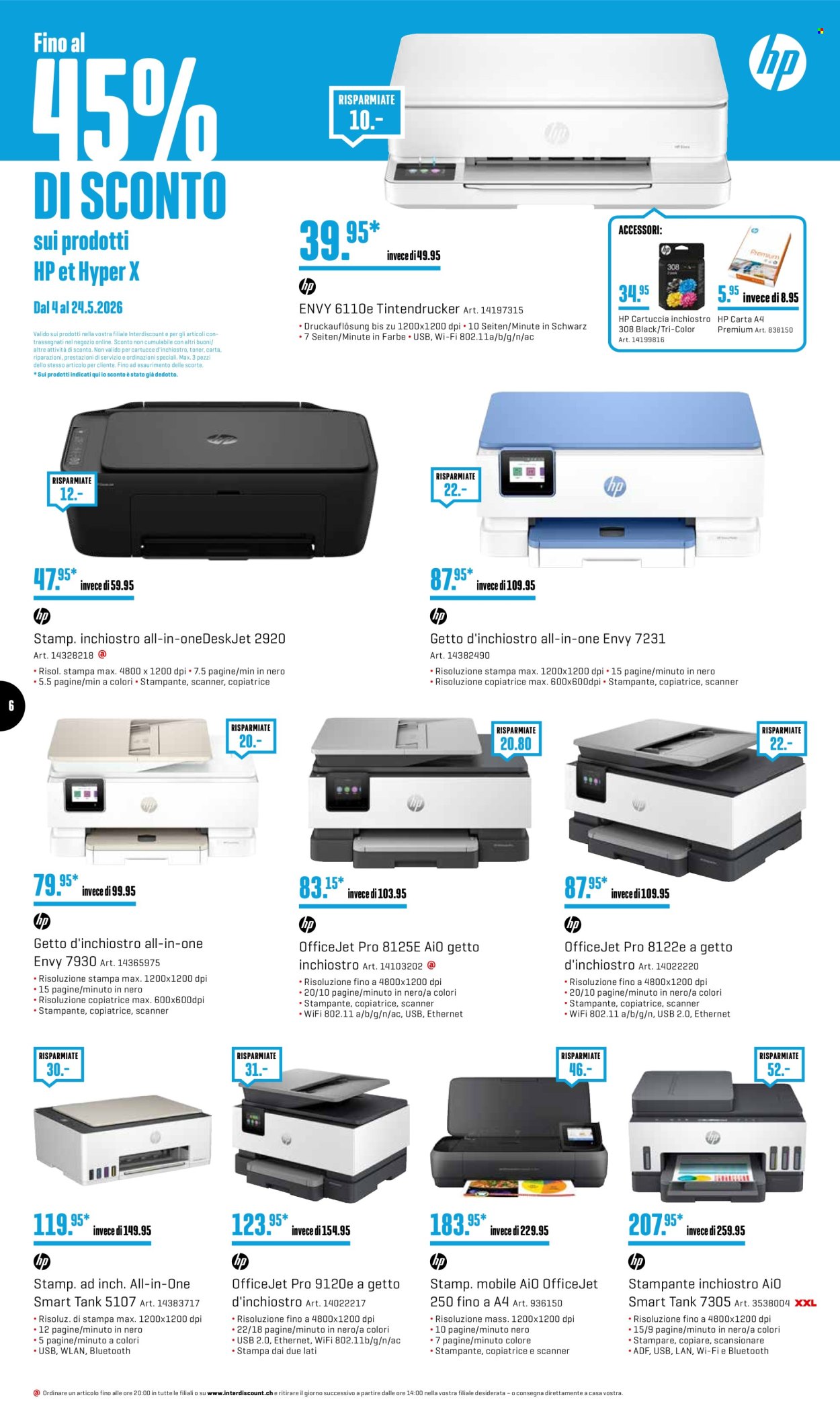 Volantino Interdiscount - 4.5.2026 - 24.5.2026. Pagina 6. Pagina 6