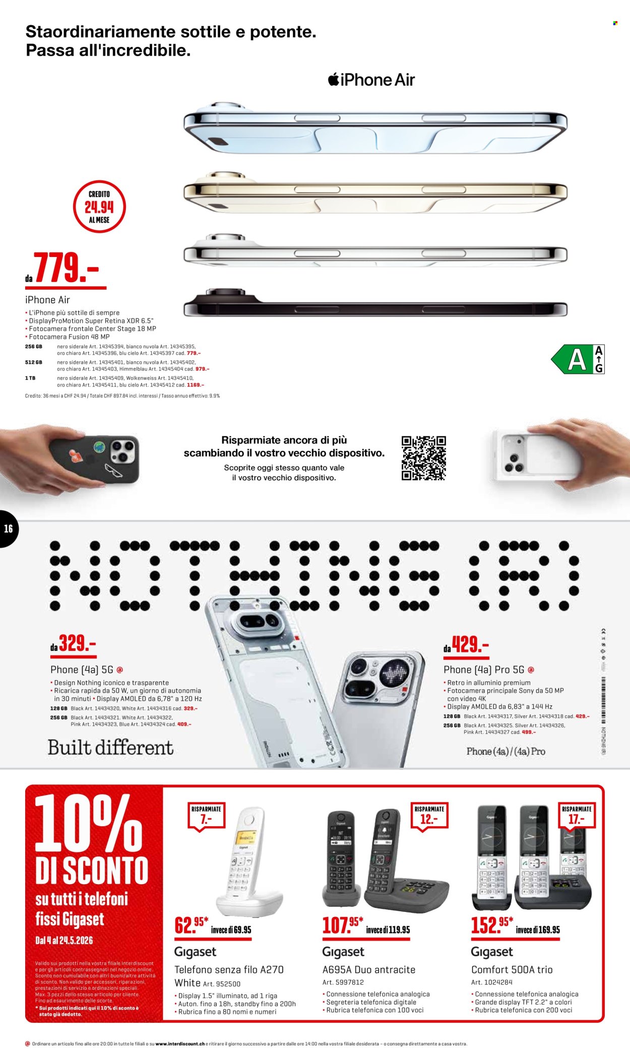 Volantino Interdiscount - 4.5.2026 - 24.5.2026. Pagina 16. Pagina 16