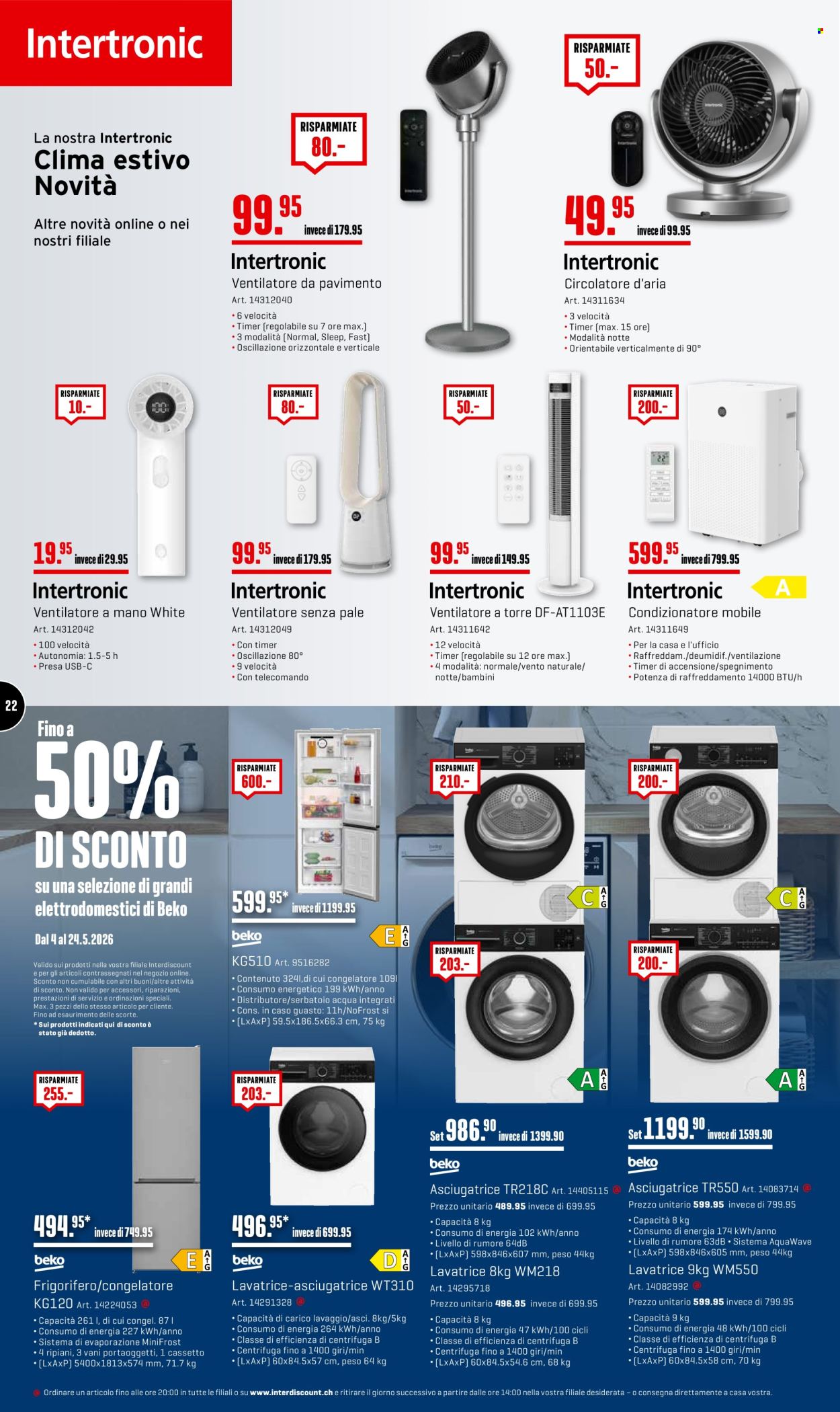 Volantino Interdiscount - 4.5.2026 - 24.5.2026. Pagina 22. Pagina 22