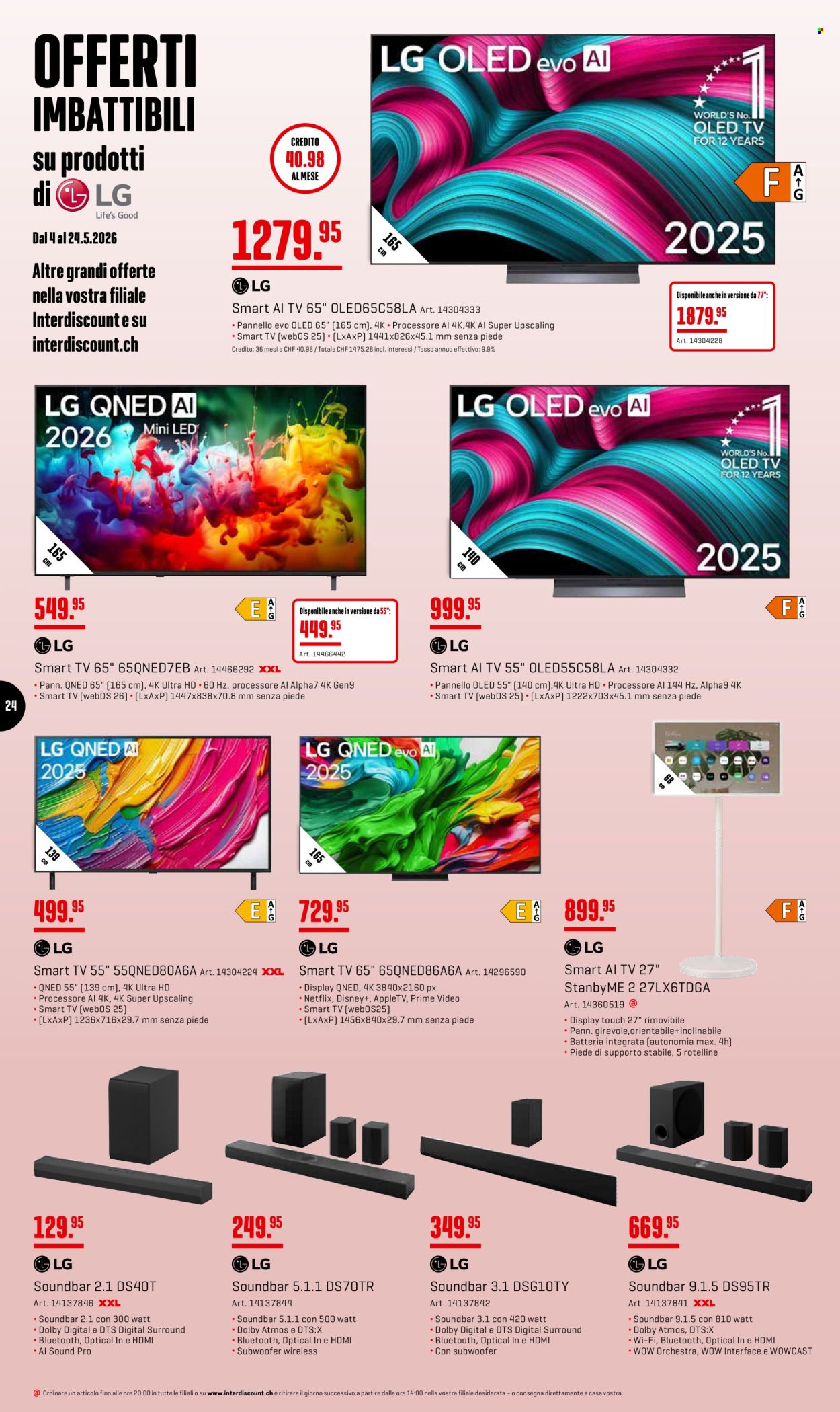 Volantino Interdiscount - 4.5.2026 - 24.5.2026. Pagina 24. Pagina 24