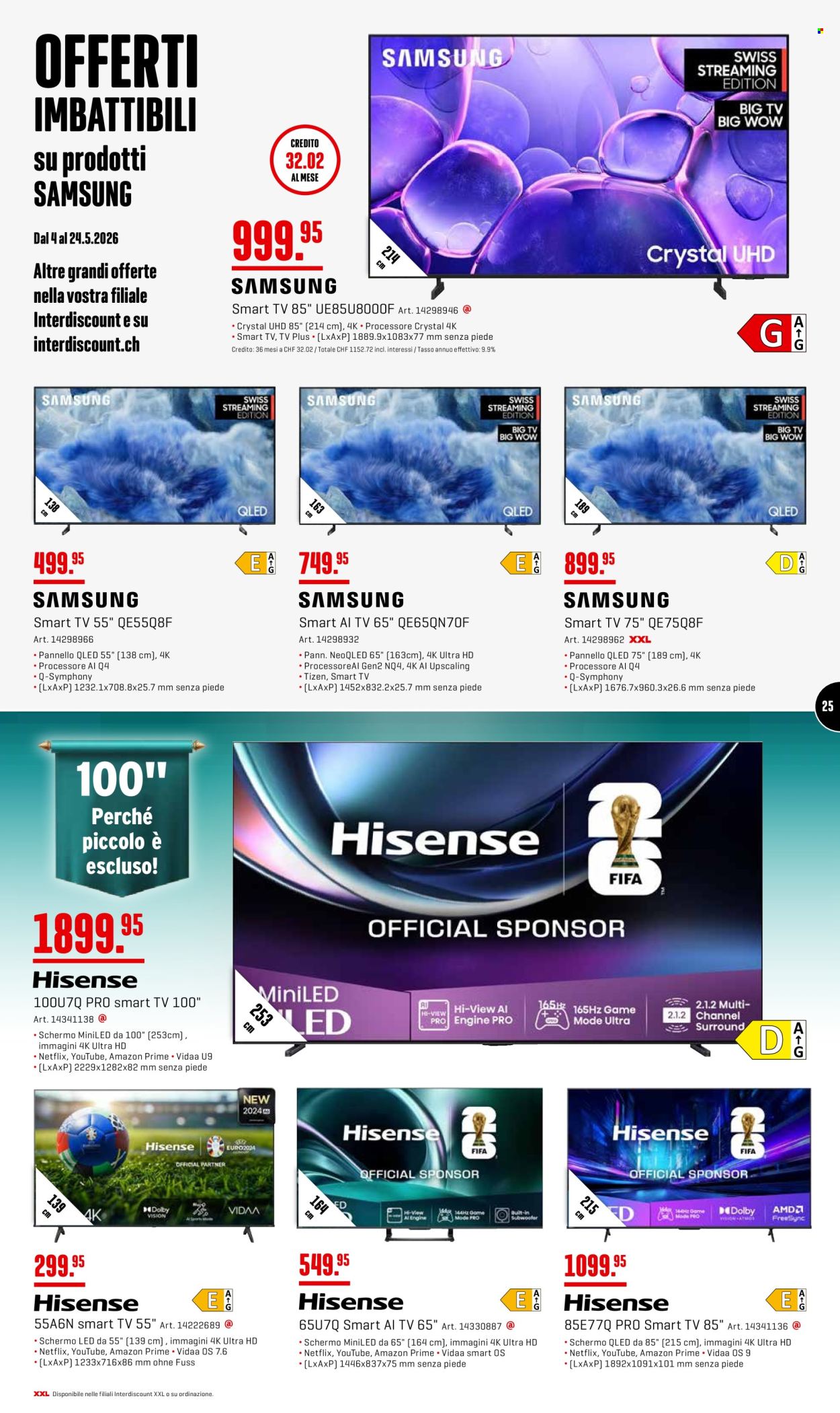 Volantino Interdiscount - 4.5.2026 - 24.5.2026. Pagina 25. Pagina 25
