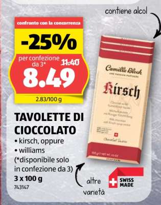 TAVOLETTE DI CIOCCOLATO