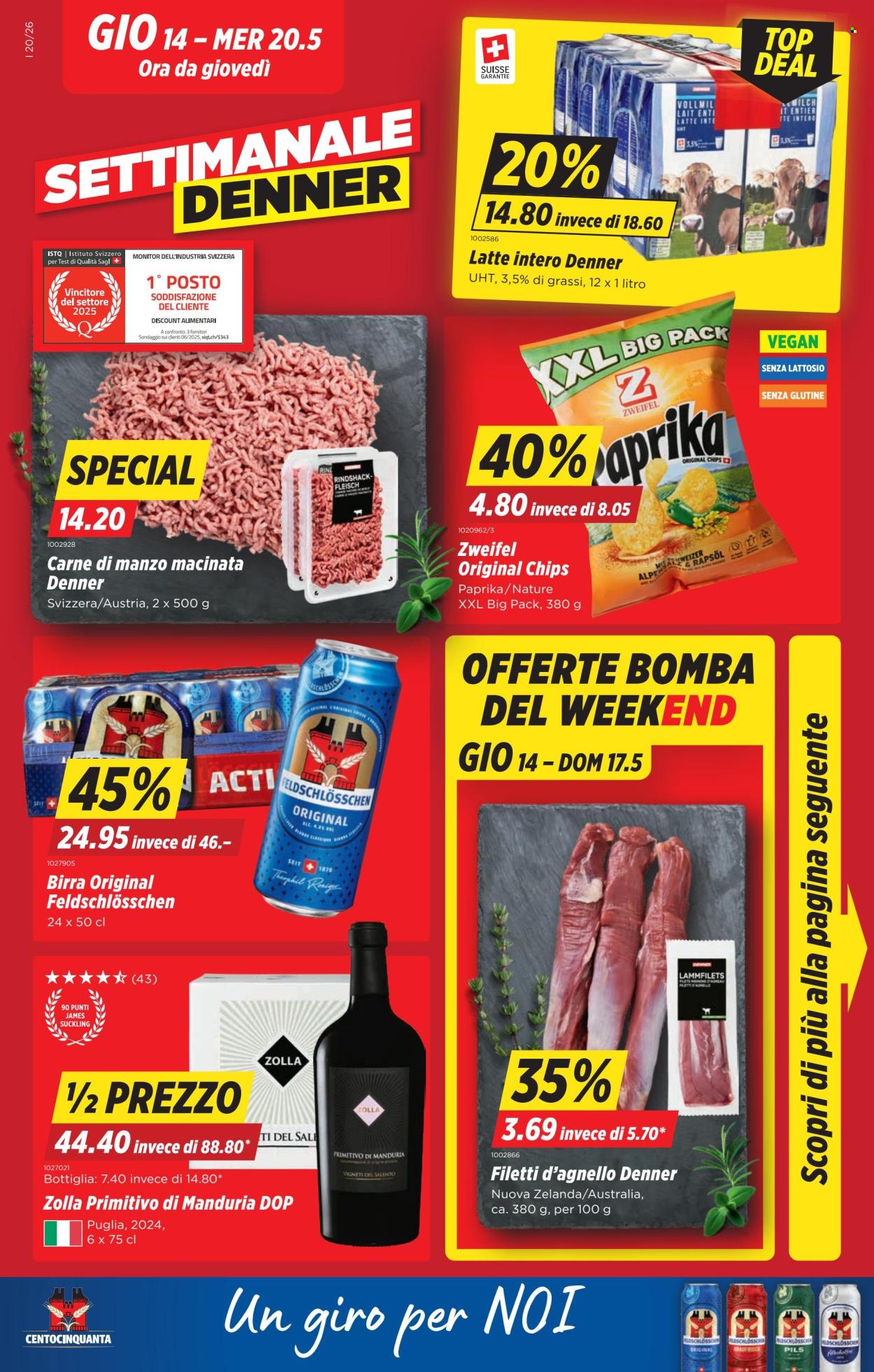 Volantino Denner - 14.5.2026 - 20.5.2026. Pagina 1. Pagina 1