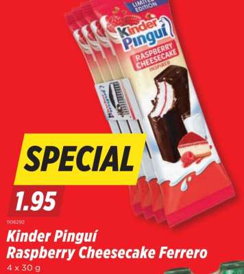 Kinder Pinguí Raspberry Cheesecake Ferrero
