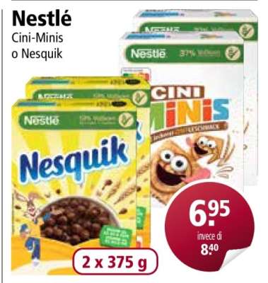 Nestlé Cini-Minis o Nesquik