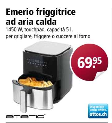 Emerio friggitrice ad aria calda