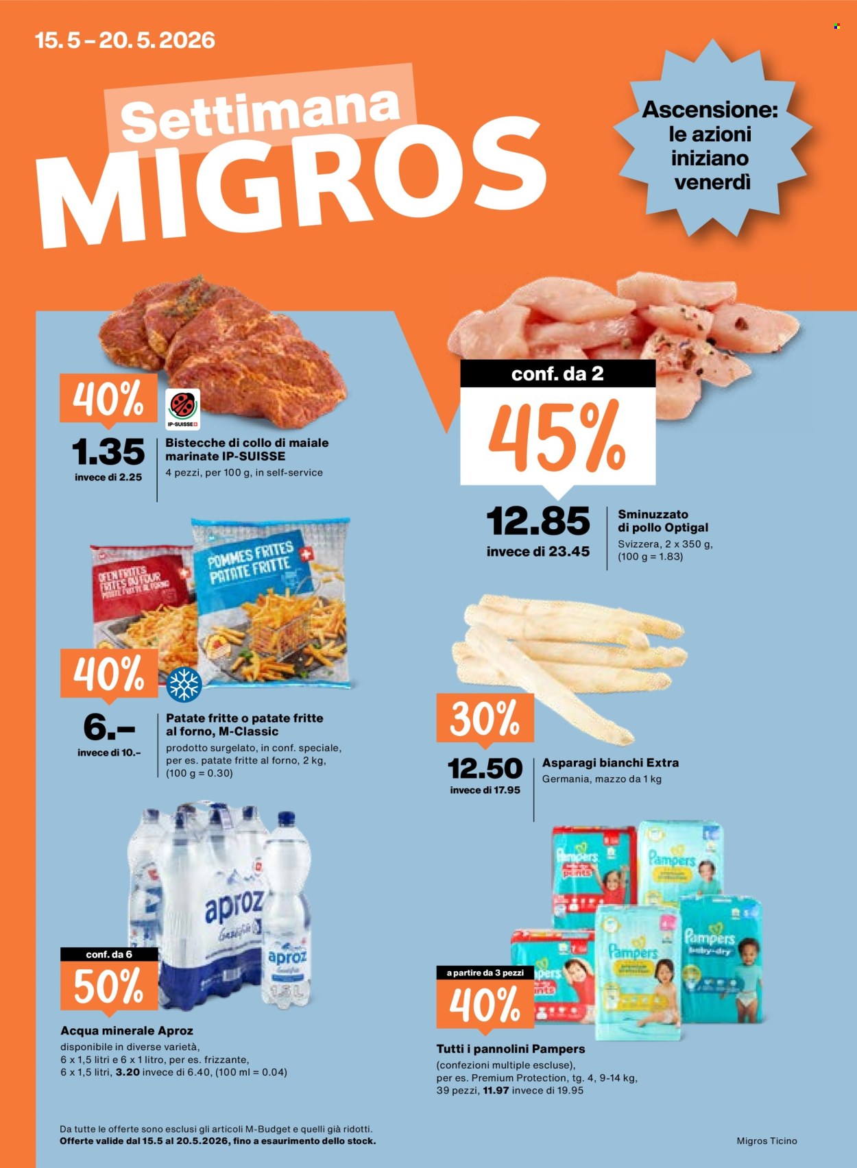 Volantino Migros - 15.5.2026 - 20.5.2026. Pagina 1. Pagina 1