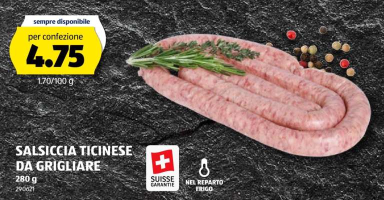 Salsiccia Ticinese da Grigliare