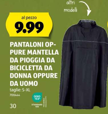 PANTALONI OPPURE MANTELLA DA PIOGGIA DA BICICLETTA DA DONNA OPPURE DA UOMO