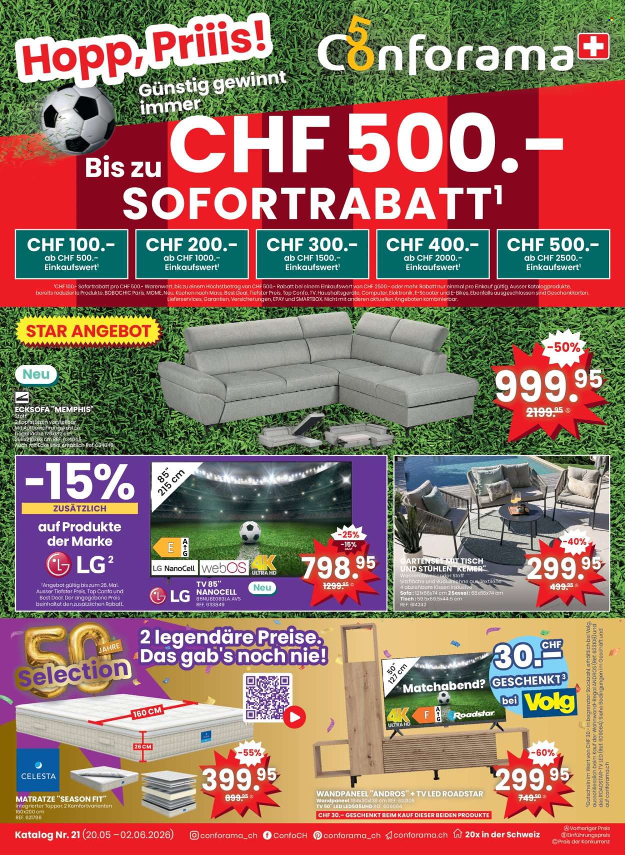 Volantino Conforama - 13.5.2026 - 2.6.2026. Pagina 1. Pagina 1