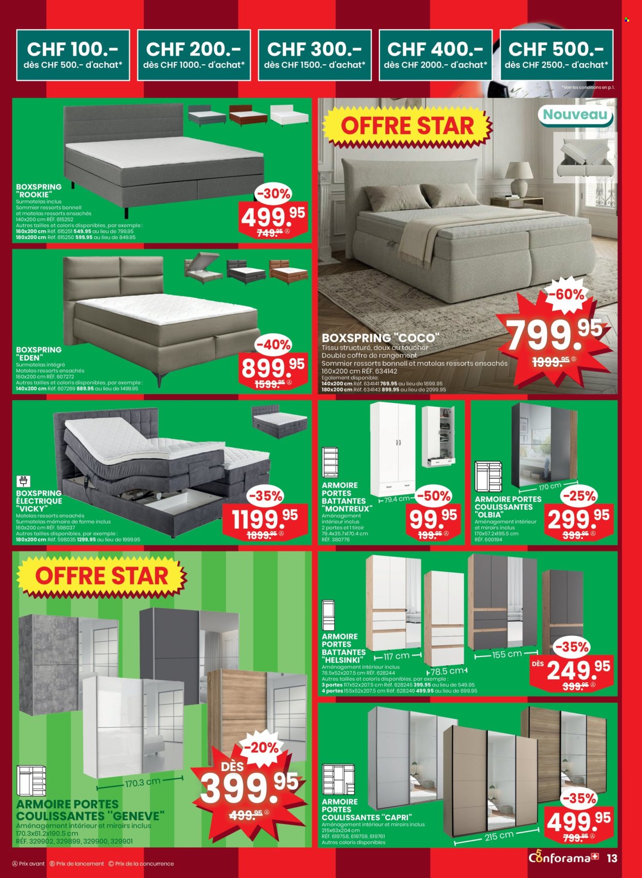 Volantino Conforama - 13.5.2026 - 2.6.2026. Pagina 13. Pagina 13