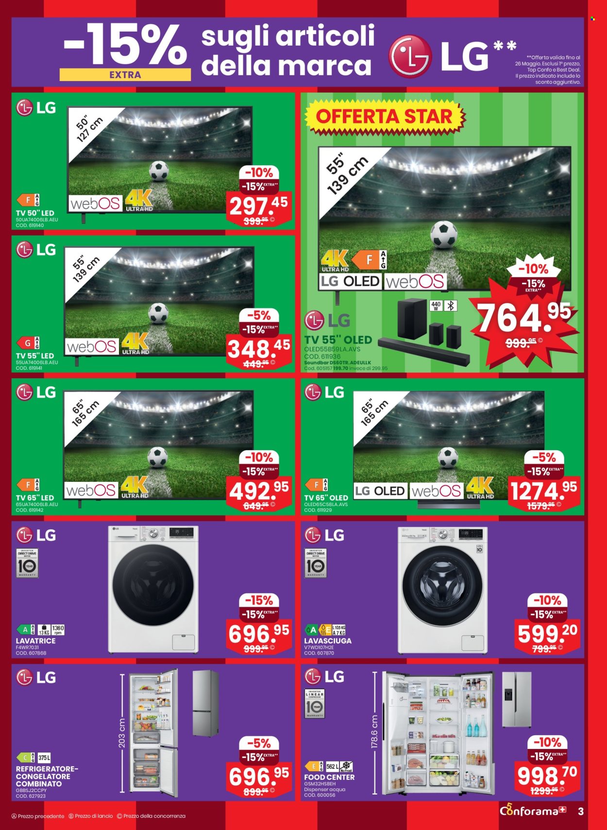 Volantino Conforama - 13.5.2026 - 2.6.2026. Pagina 3. Pagina 3