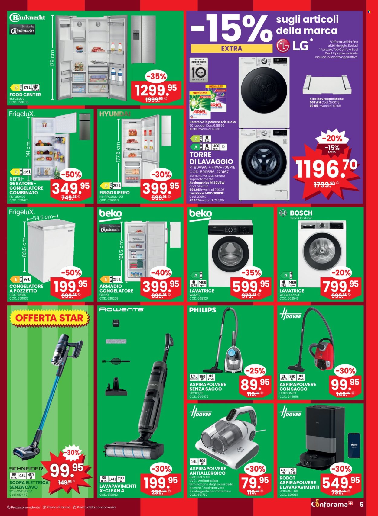 Volantino Conforama - 13.5.2026 - 2.6.2026. Pagina 5. Pagina 5