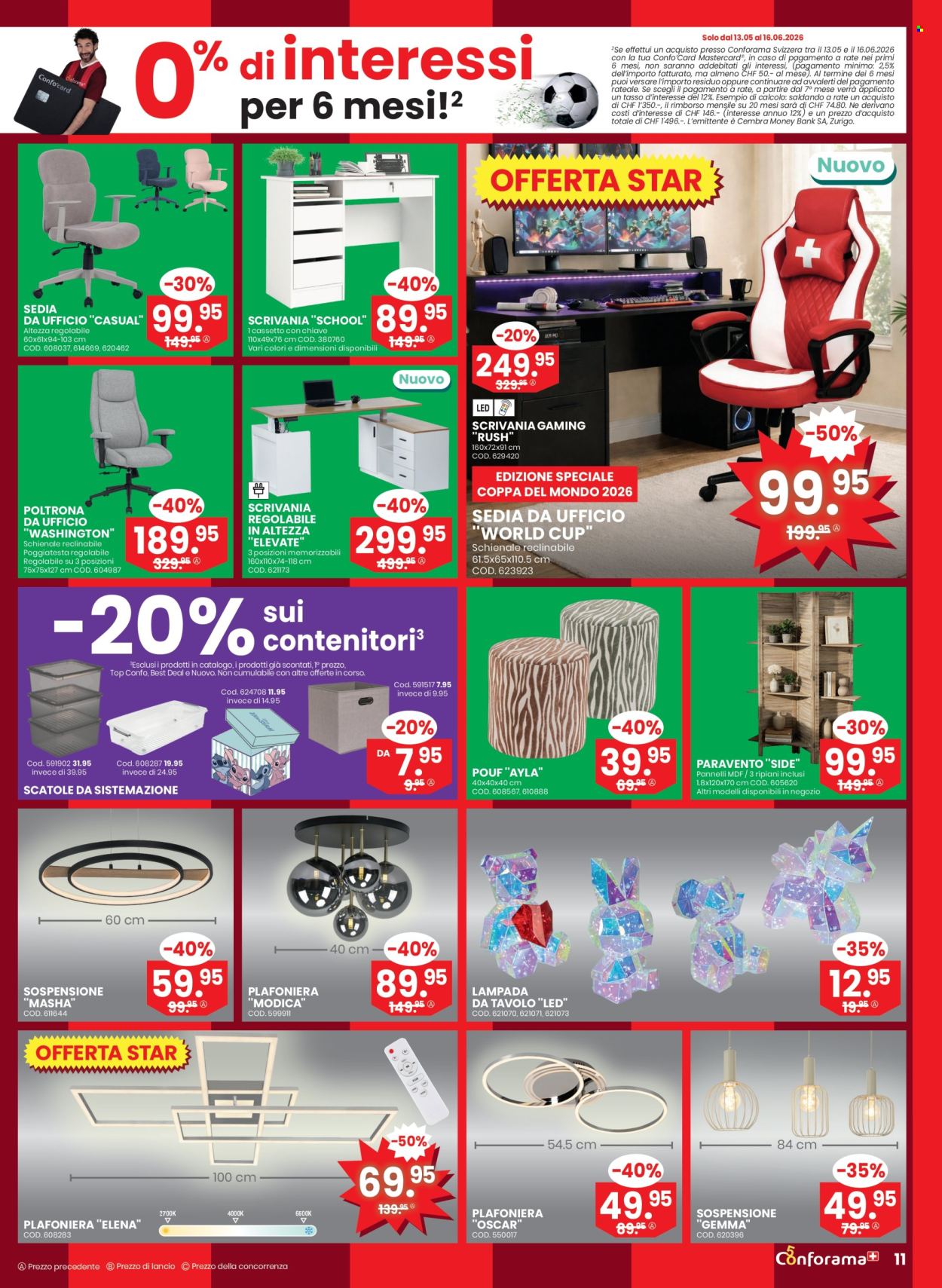 Volantino Conforama - 13.5.2026 - 2.6.2026. Pagina 11. Pagina 11