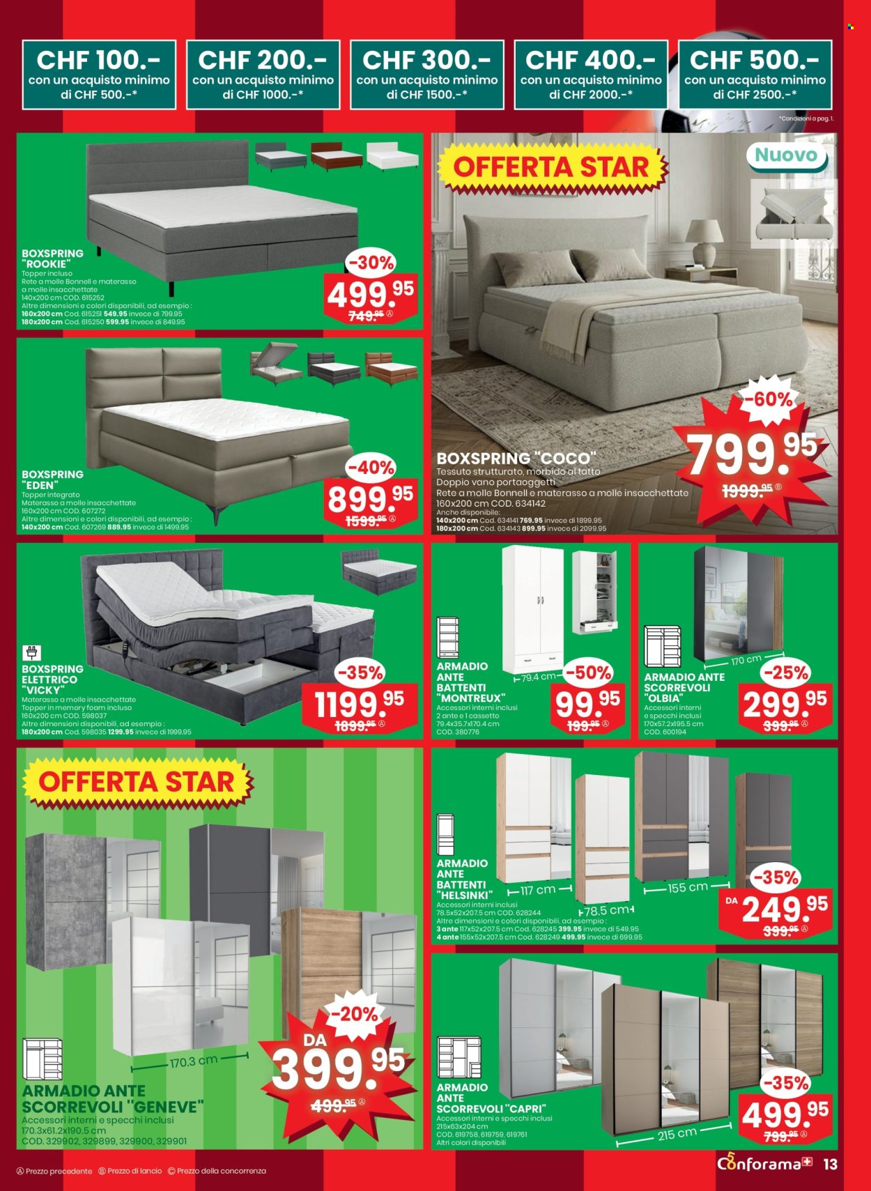 Volantino Conforama - 13.5.2026 - 2.6.2026. Pagina 13. Pagina 13