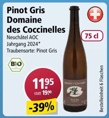 Pinot Gris Domaine des Coccinelles