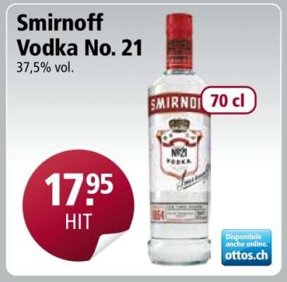 Smirnoff Vodka No. 21