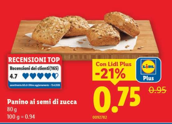 Panino ai semi di zucca
