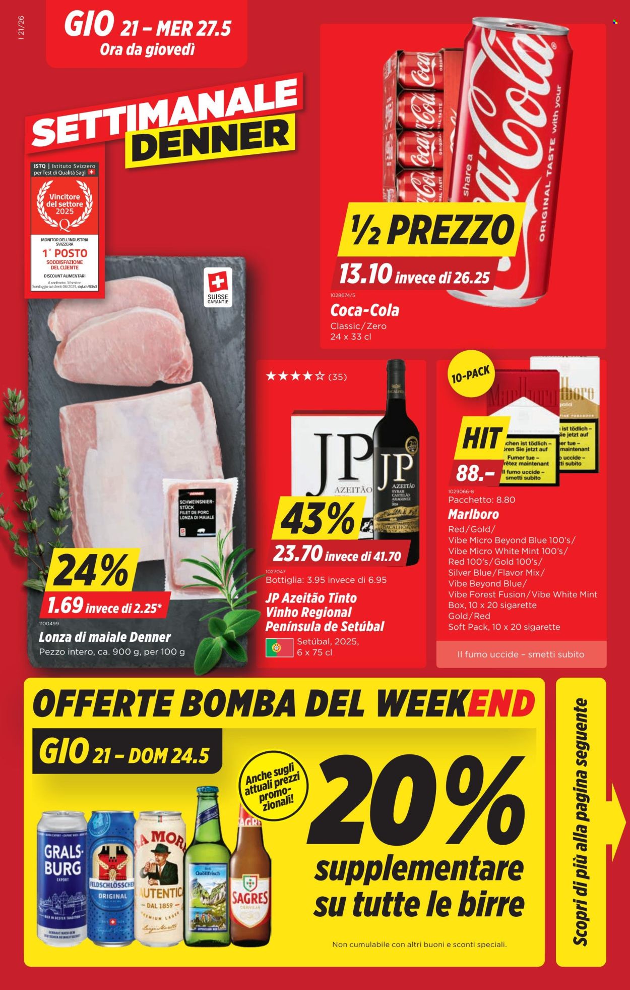 Volantino Denner - 21.5.2026 - 27.5.2026. Pagina 1. Pagina 1