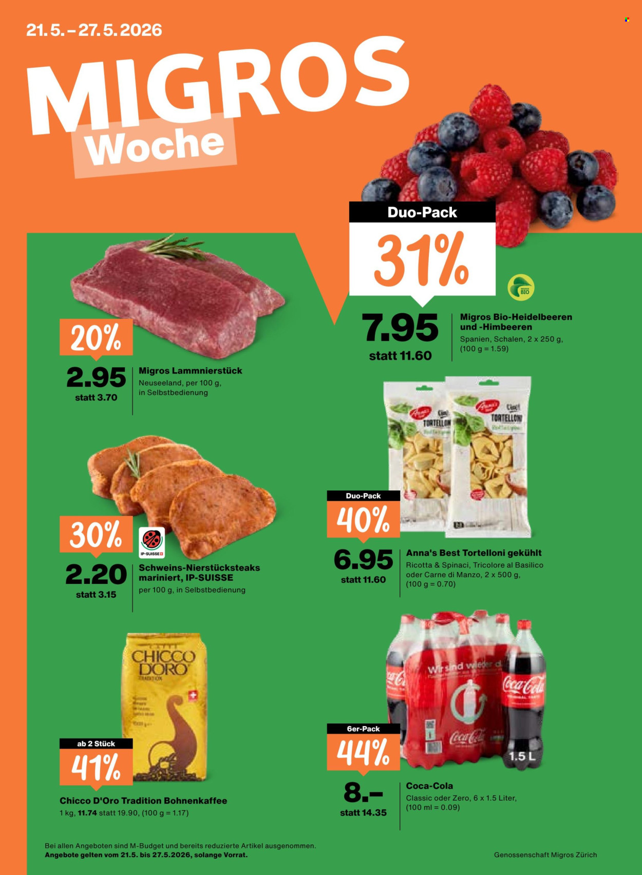 Volantino Migros - 21.5.2026 - 27.5.2026. Pagina 1. Pagina 1