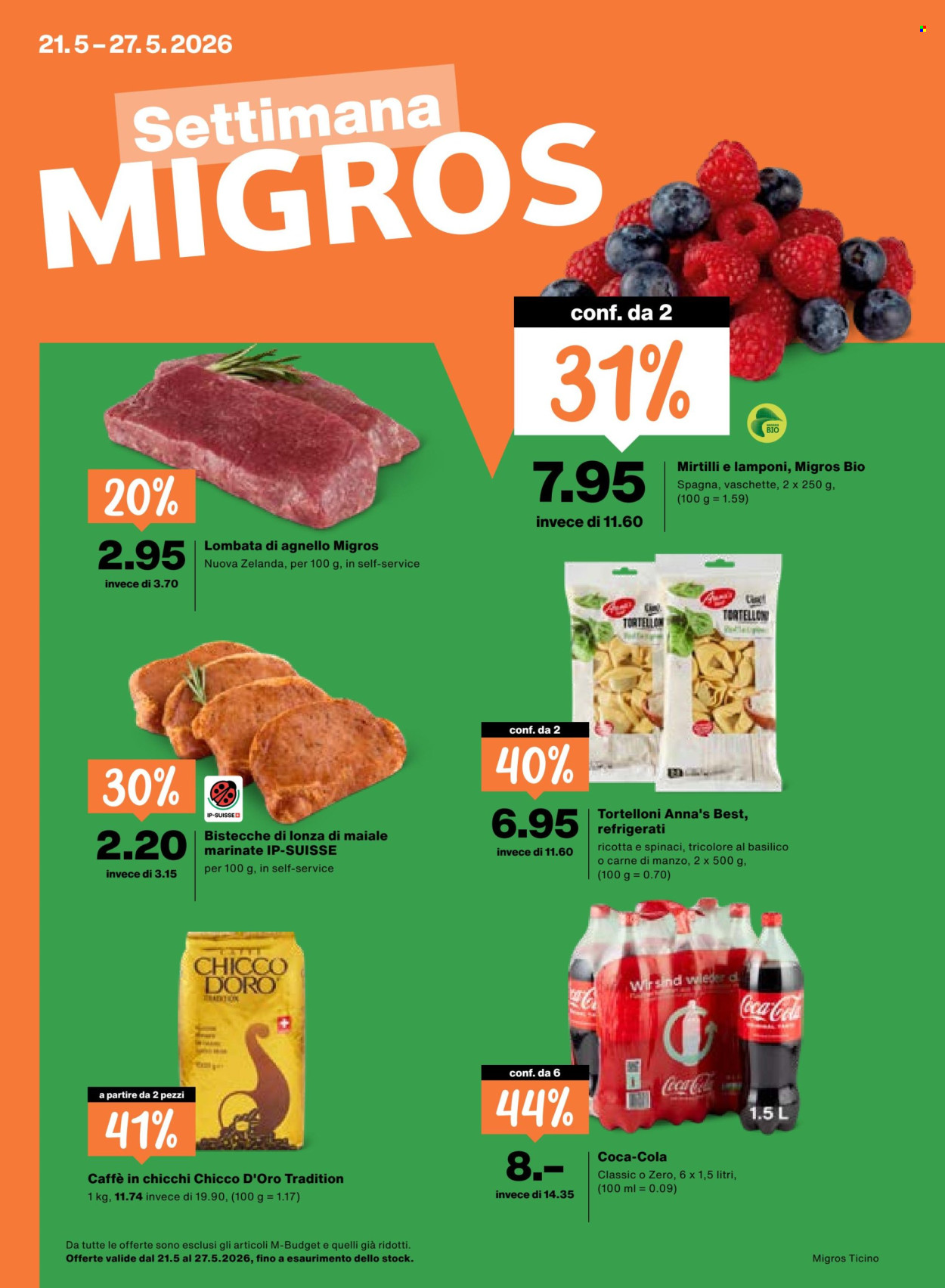 Volantino Migros - 21.5.2026 - 27.5.2026. Pagina 1. Pagina 1