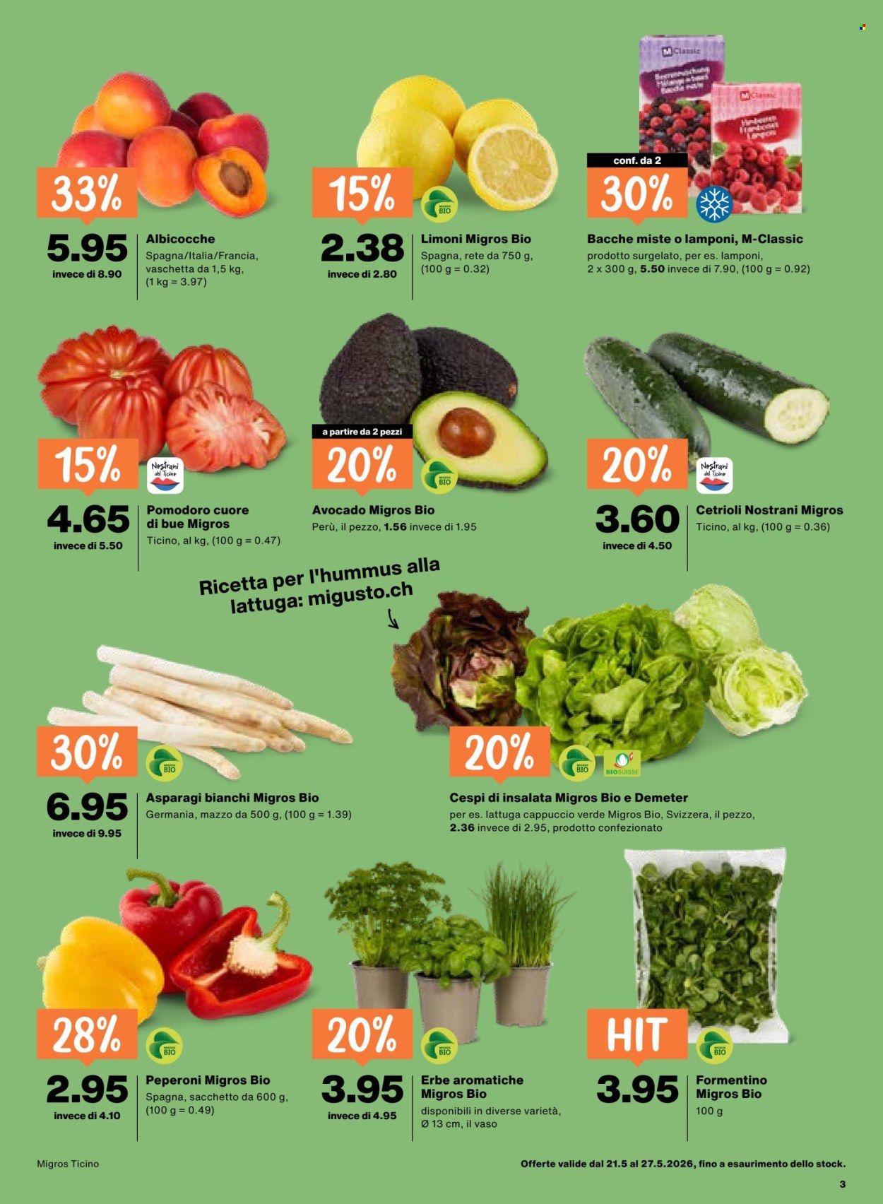 Volantino Migros - 21.5.2026 - 27.5.2026. Pagina 3. Pagina 3