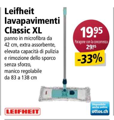 Leifheit lavapavimenti Classic XL
