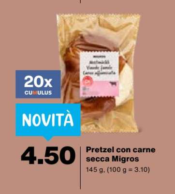 Pretzel con carne secca Migros