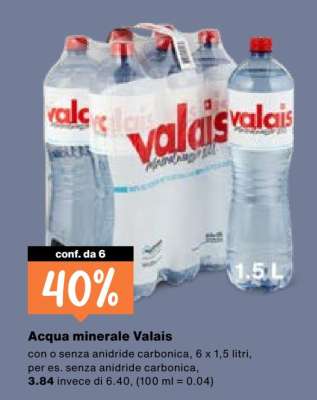 Acqua minerale Valais