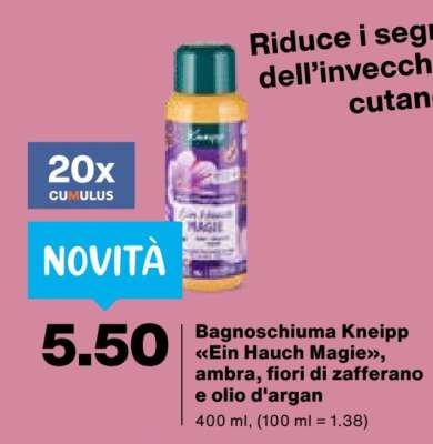 Bagnoschiuma Kneipp «Ein Hauch Magie»