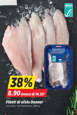 Filetti di orata Denner