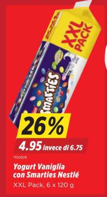 Yogurt Vaniglia con Smarties Nestlé