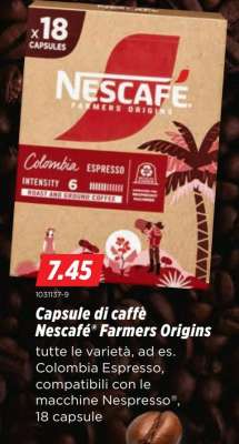 Capsule di caffè Nescafé Farmers Origins
