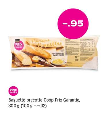 Baguette precotte Coop Prix Garantie